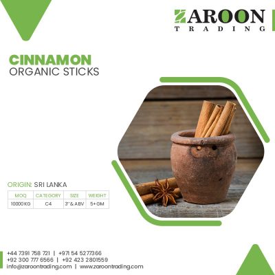 Cinnamon Organic Sticks C4