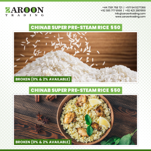 Chinab Super Pre-Steam Rice 550