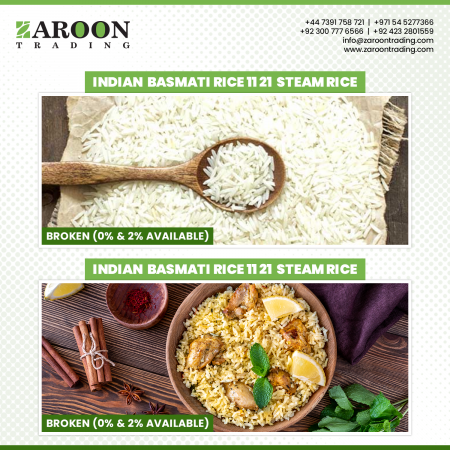 Indian Basmati Rice 1121 Steam Rice